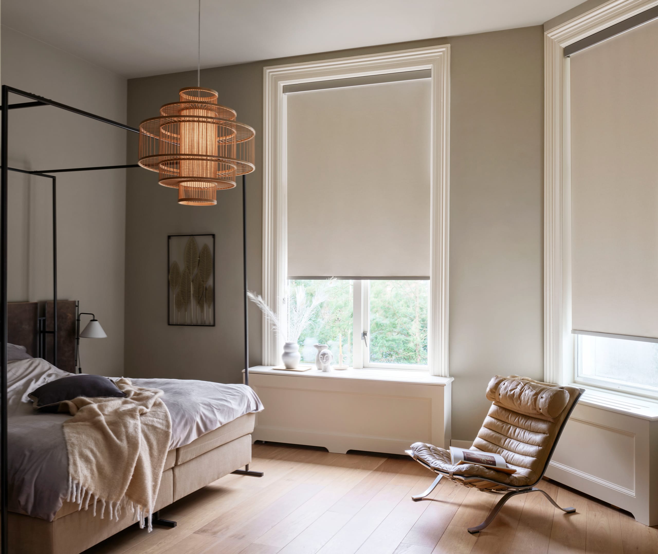 Rullegardiner til soveværelse